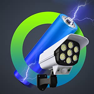 ☀️ Solar Motion Sensor Dummy Camera Light 💡 🚶