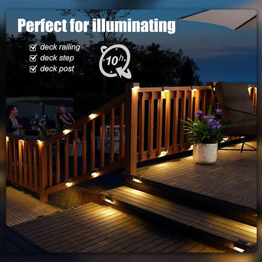 ☀️ Waterproof Solar LED Deck Lights 🌙 | Auto On/Off ✨