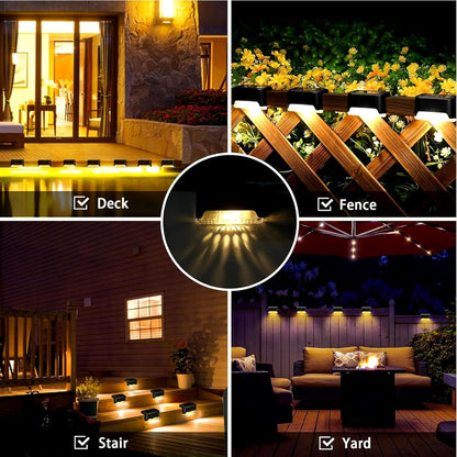 ☀️ Waterproof Solar LED Deck Lights 🌙 | Auto On/Off ✨