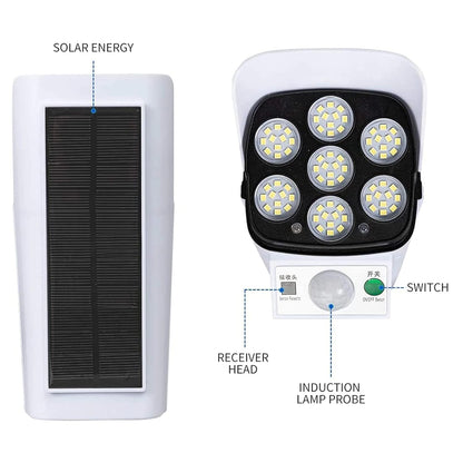 ☀️ Solar Motion Sensor Dummy Camera Light 💡 🚶