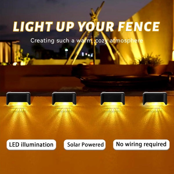 ☀️ Waterproof Solar LED Deck Lights 🌙 | Auto On/Off ✨