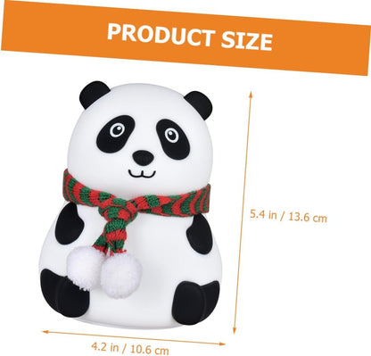 🐼 Cute Panda Night Lamp – USB Rechargeable 7-Color LED Light